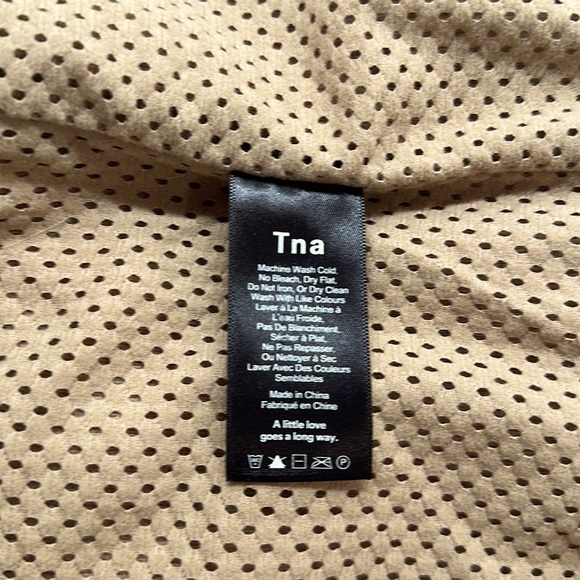 Aritzia Tna Sherpa Teddy Bear Jacket in Tan NWOT - Picture 5 of 5